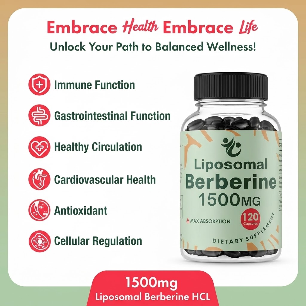 Berberine Hcl Capsule - 리포좀 베르베린 HCL - 1500mg, AMPK