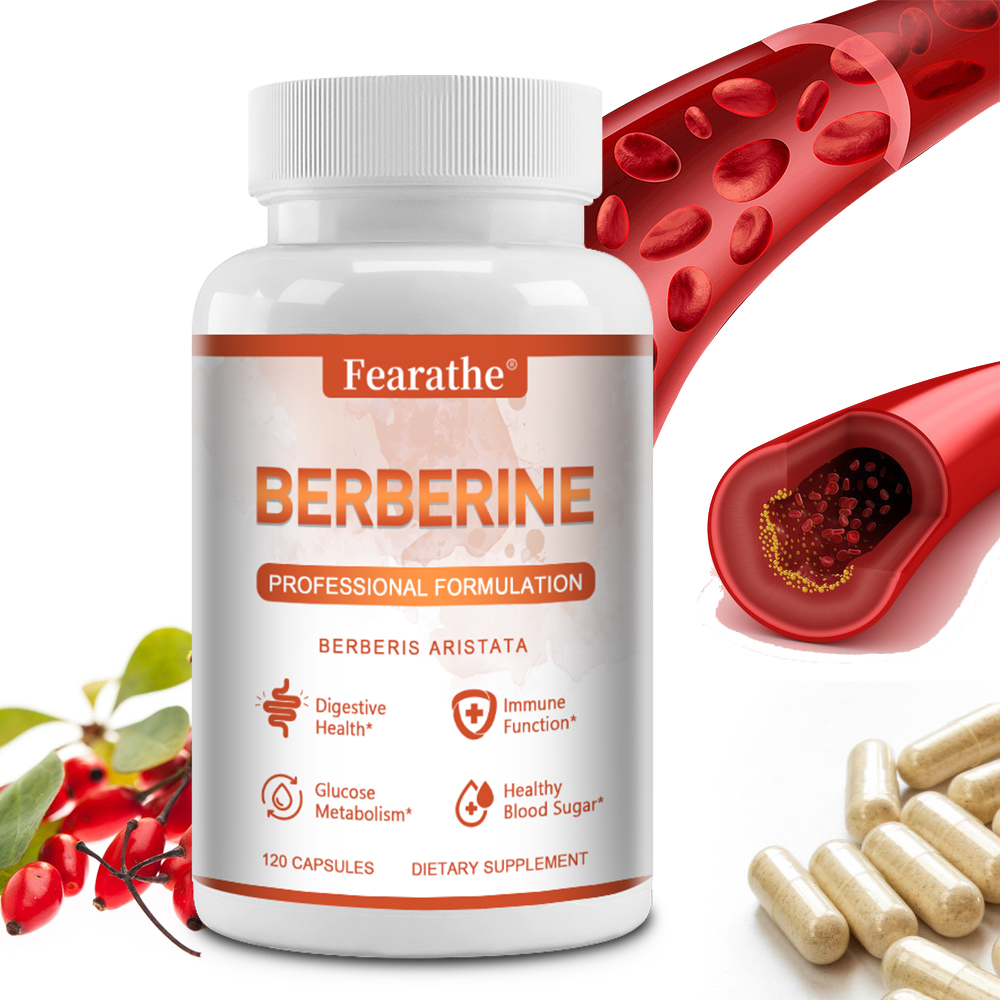 Berberine Hcl Capsule - 베르베린 HCL 캡슐 1200mg, 일상적인 신진대사