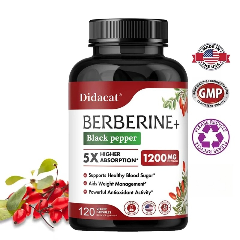 Berberine Hcl Capsule - 베르베린 염산염 보충제 - 대사 및