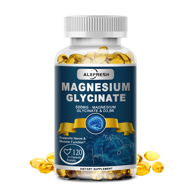 Magnesium Glycinate Capsule - 마그네슘 글리시네이트 캡슐 500mg (아연, 비타민