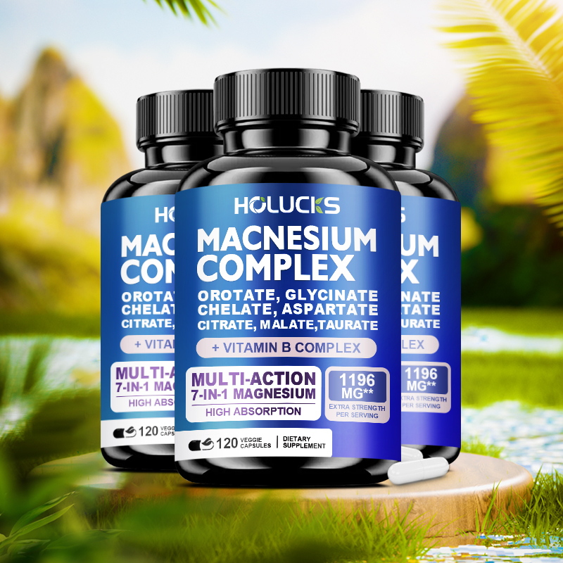 Magnesium Glycinate Capsule - 마그네슘 복합체 보충제, 비타민 C, E,