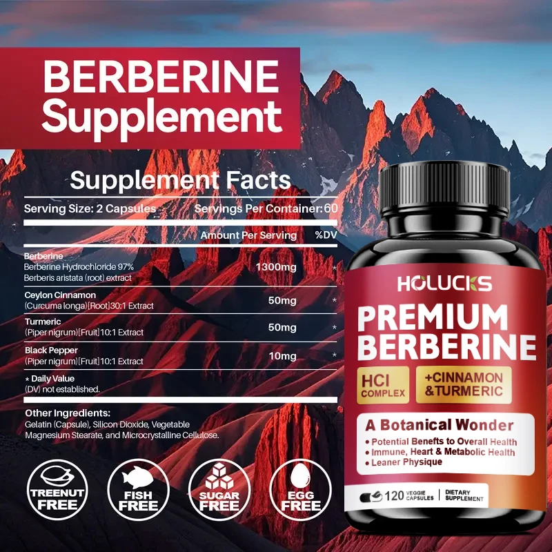 Holucks 프리미엄 베르베린 HCl 복합체, 계피  - Berberine Hcl Capsule 리뷰 및 가격