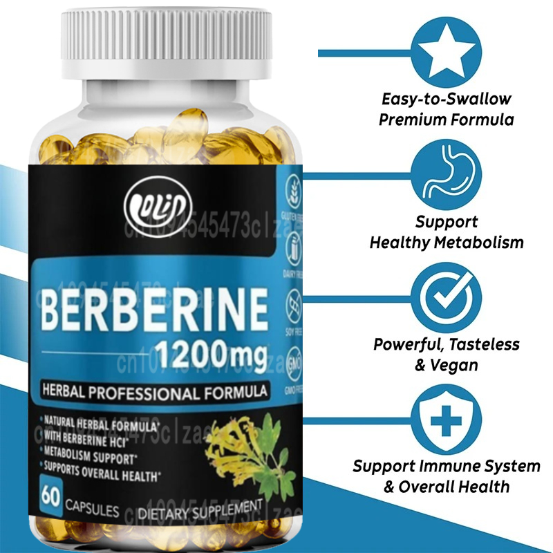 1200mg 염산염 보충제, 건강한 신진대사 지원 -  - Berberine Hcl Capsule 리뷰 및 가격