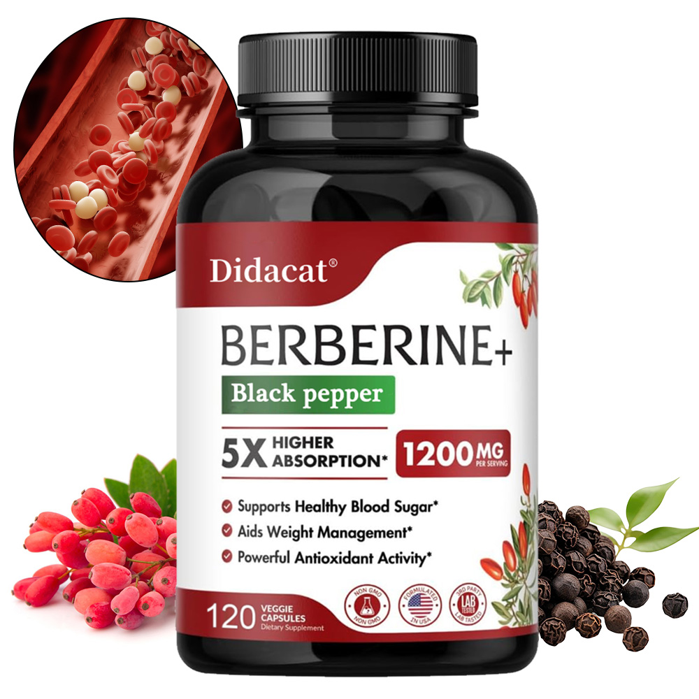 베르베린 보충제 1200mg - 초고순도 98% 베르베 - Berberine Hcl Capsule 리뷰 및 가격